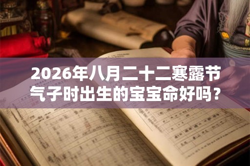 2026年八月二十二寒露节气子时出生的宝宝命好吗？