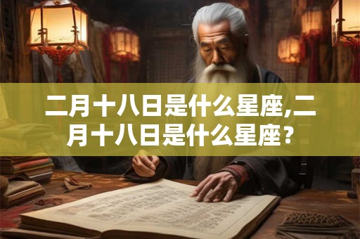 二月十八日是什么星座,二月十八日是什么星座？