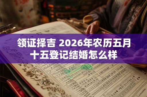 领证择吉 2026年农历五月十五登记结婚怎么样