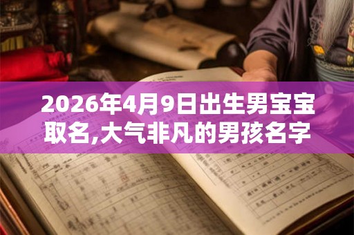 2026年4月9日出生男宝宝取名,大气非凡的男孩名字 2026年4月9日出生男宝宝取名,大气非凡的男孩名字