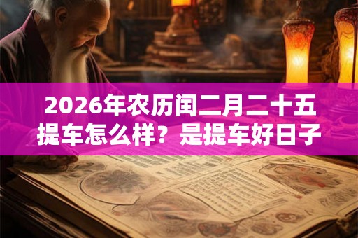 2026年农历闰二月二十五提车怎么样？是提车好日子吗？