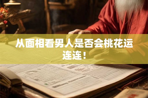 从面相看男人是否会桃花运连连！