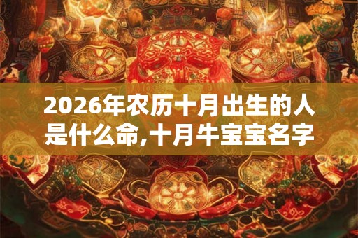 2026年农历十月出生的人是什么命,十月牛宝宝名字库