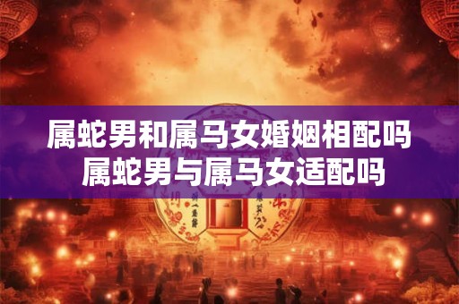 属蛇男和属马女婚姻相配吗 属蛇男与属马女适配吗