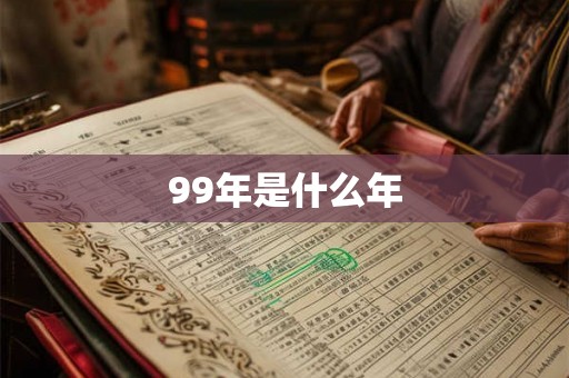 99年是什么年