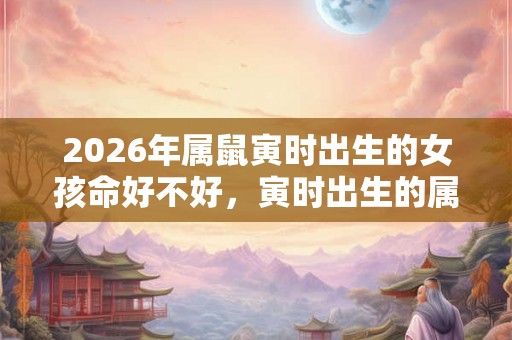 2026年属鼠寅时出生的女孩命好不好，寅时出生的属鼠人什么命？