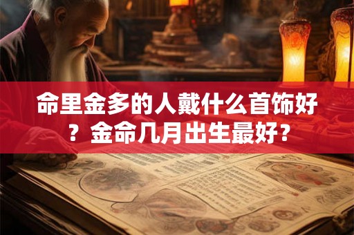 命里金多的人戴什么首饰好?金命几月出生最好? 命里金多的人戴什么首饰好?金命几月出生最好?