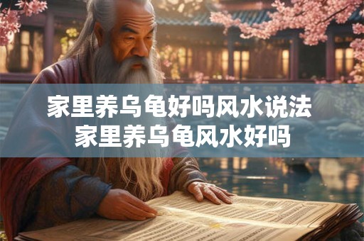 家里养乌龟好吗风水说法 家里养乌龟风水好吗