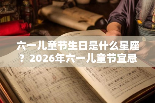 六一儿童节生日是什么星座？2026年六一儿童节宜忌