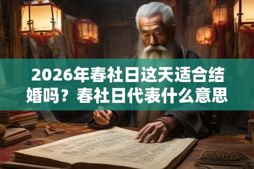2026年春社日这天适合结婚吗？春社日代表什么意思？