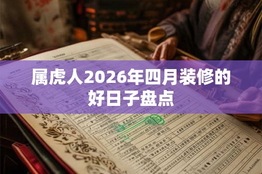 属虎人2026年四月装修的好日子盘点 属虎人2026年四月装修的好日子盘点