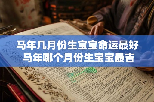 马年几月份生宝宝命运最好 马年哪个月份生宝宝最吉祥 马年几月份生宝宝命运最好 马年哪个月份生宝宝最吉祥