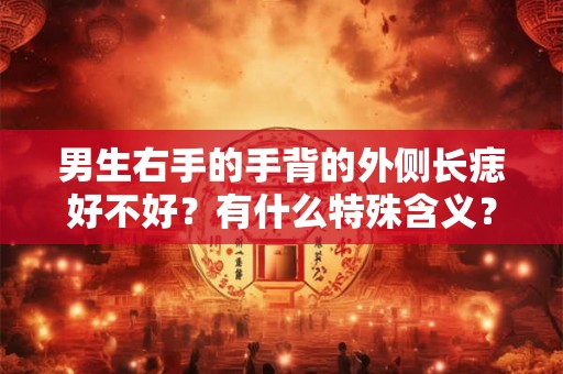 男生右手的手背的外侧长痣好不好？有什么特殊含义？