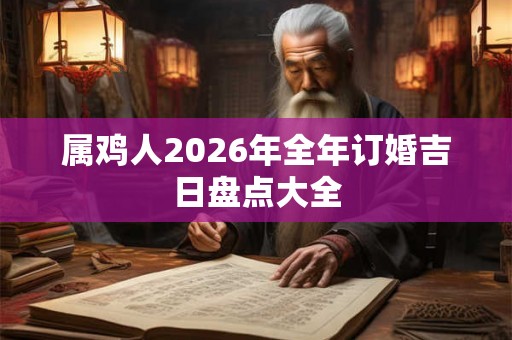 属鸡人2026年全年订婚吉日盘点大全