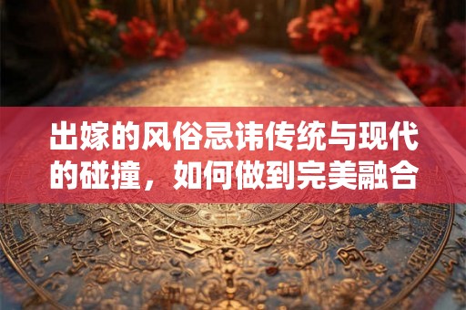 出嫁的风俗忌讳传统与现代的碰撞，如何做到完美融合？
