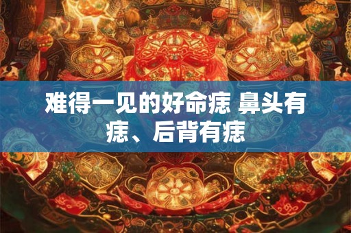 难得一见的好命痣 鼻头有痣、后背有痣