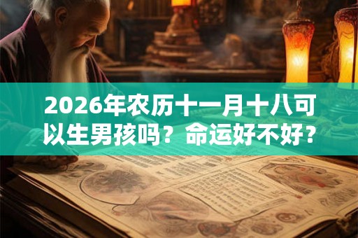 2026年农历十一月十八可以生男孩吗？命运好不好？