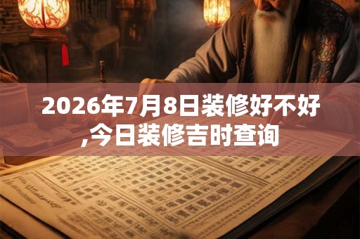 2026年7月8日装修好不好,今日装修吉时查询