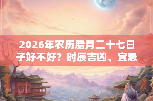 2026年农历腊月二十七日子好不好？时辰吉凶、宜忌查询