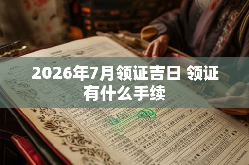 2026年7月领证吉日 领证有什么手续