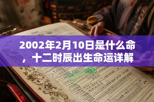 2002年2月10日是什么命，十二时辰出生命运详解