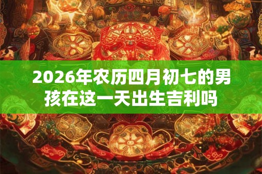 2026年农历四月初七的男孩在这一天出生吉利吗