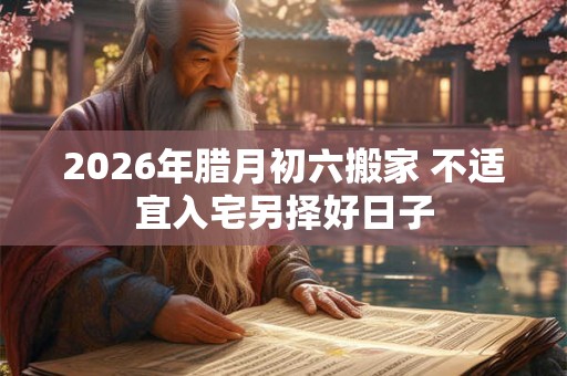 2026年腊月初六搬家 不适宜入宅另择好日子