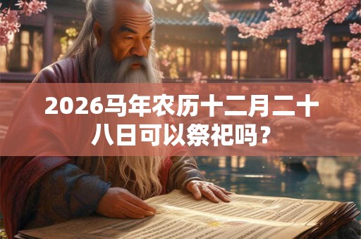 2026马年农历十二月二十八日可以祭祀吗？