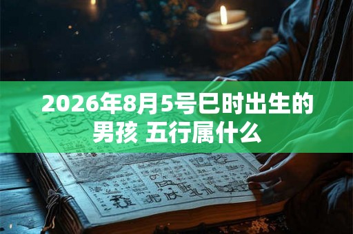 2026年8月5号巳时出生的男孩 五行属什么 2026年8月5号巳时出生的男孩 五行属什么