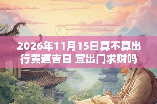 2026年11月15日算不算出行黄道吉日 宜出门求财吗