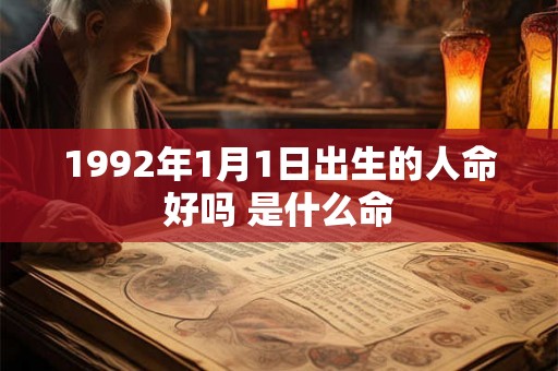 1992年1月1日出生的人命好吗 是什么命
