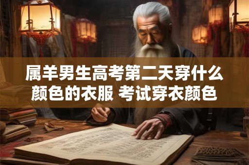 属羊男生高考第二天穿什么颜色的衣服 考试穿衣颜色禁忌