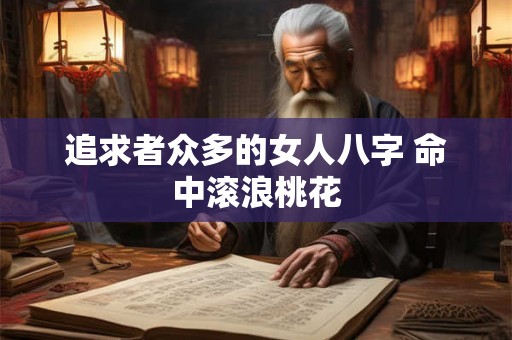 追求者众多的女人八字 命中滚浪桃花