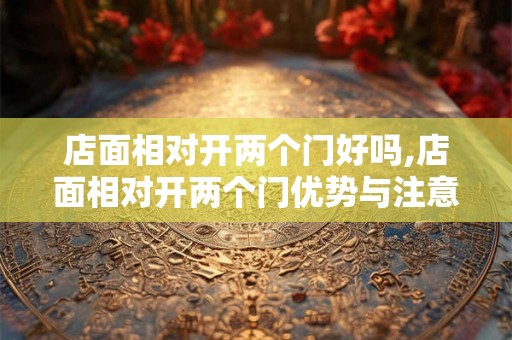 店面相对开两个门好吗,店面相对开两个门优势与注意事项