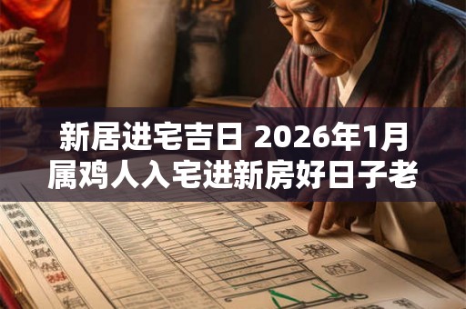 新居进宅吉日 2026年1月属鸡人入宅进新房好日子老黄历