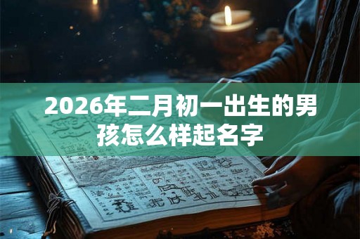 2026年二月初一出生的男孩怎么样起名字 2026年二月初一出生的男孩怎么样起名字