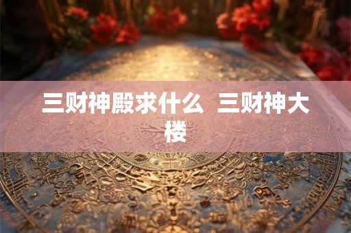 三财神殿求什么 三财神大楼 三财神殿求什么 三财神大楼