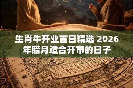 生肖牛开业吉日精选 2026年腊月适合开市的日子 生肖牛开业吉日精选 2026年腊月适合开市的日子