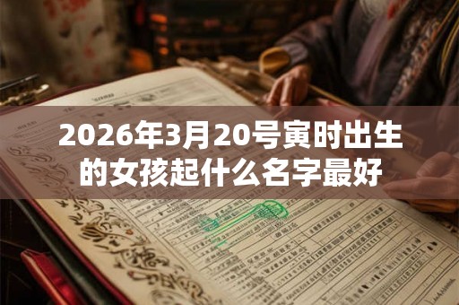 2026年3月20号寅时出生的女孩起什么名字最好 2026年3月20号寅时出生的女孩起什么名字最好