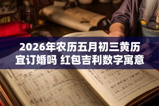 2026年农历五月初三黄历宜订婚吗 红包吉利数字寓意
