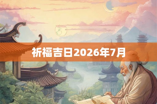祈福吉日2026年7月