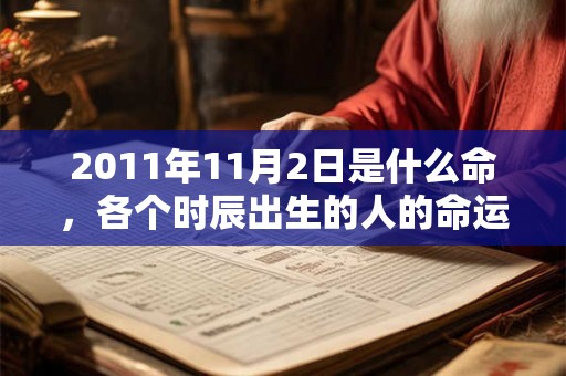 2011年11月2日是什么命,各个时辰出生的人的命运 2011年11月2日是什么命,各个时辰出生的人的命运