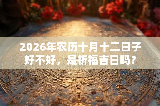 2026年农历十月十二日子好不好，是祈福吉日吗？