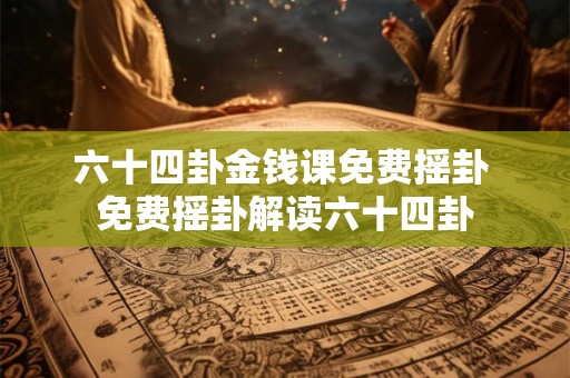 六十四卦金钱课免费摇卦 免费摇卦解读六十四卦