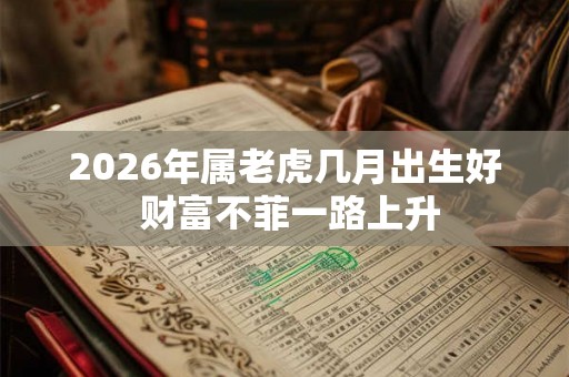 2026年属老虎几月出生好 财富不菲一路上升