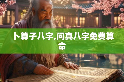 卜算子八字,问真八字免费算命