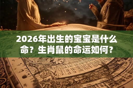 2026年出生的宝宝是什么命？生肖鼠的命运如何？