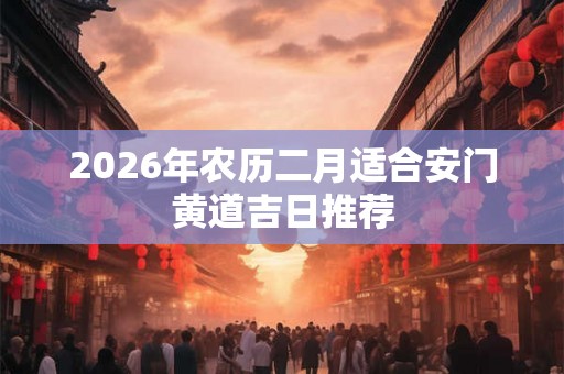 2026年农历二月适合安门黄道吉日推荐