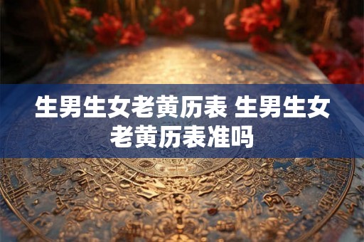 生男生女老黄历表 生男生女老黄历表准吗