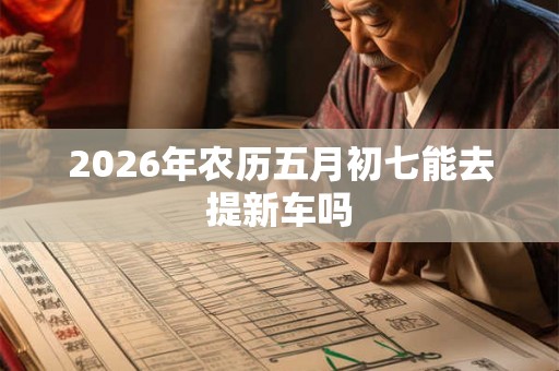 2026年农历五月初七能去提新车吗